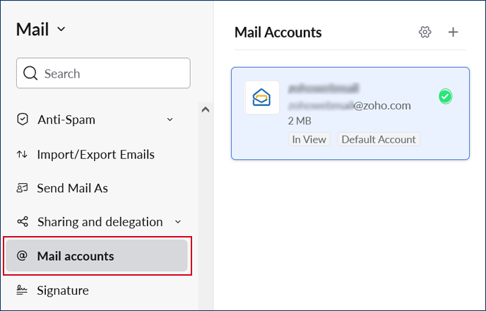 mail account